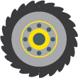 tractor wheel icon